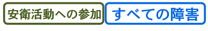 安全衛生活動への参加・すべての障害