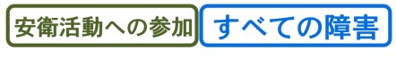 安衛活動への参加・すべての障害