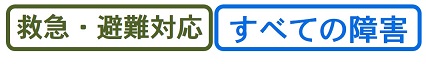 救急・避難対応、すべての障害
