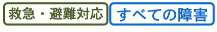 救急・避難対応、すべての障害