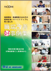 精神障害・発達障害のある方の雇用促進・キャリアアップに取り組んだ職場改善好事例集（平成30年度）の表紙画像