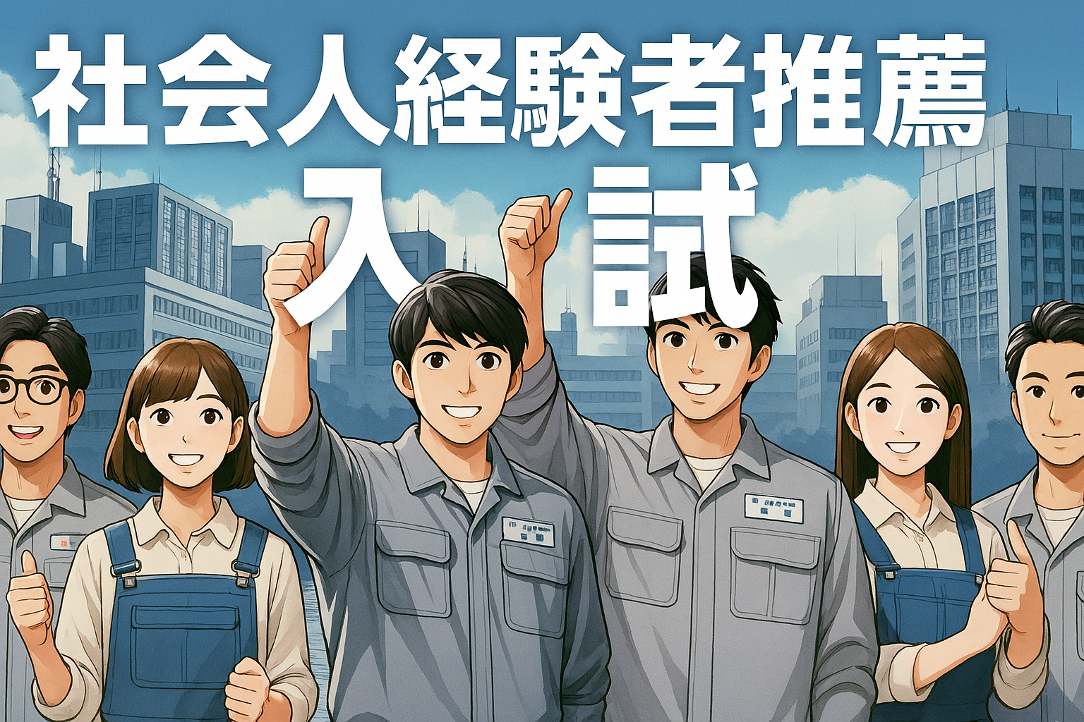 社会人経験者推薦入校試験のご案内