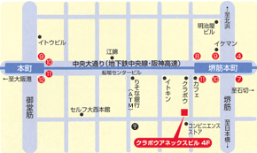 大阪障害者職業センターの地図