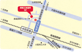 大阪障害者職業センター南大阪支所の地図