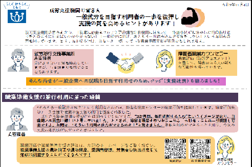 職業準備支援を利用者様に提案した支援者の声
