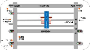 訓練実施施設周辺の地図