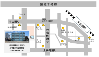 訓練実施施設周辺の地図