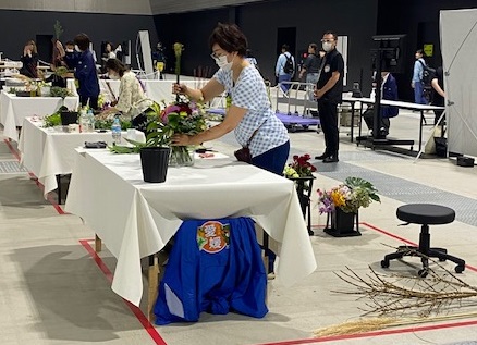 フラワーアレンジメント競技風景画像
