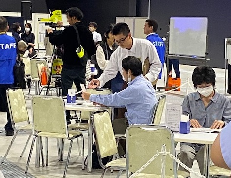 喫茶サービス競技風景画像