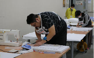 縫製競技会場風景の写真