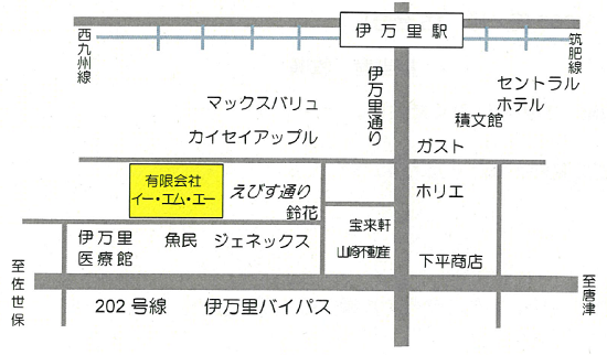 実施機関周辺の地図