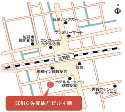 実施機関周辺の地図