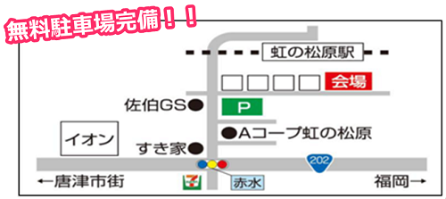 実施機関周辺の地図