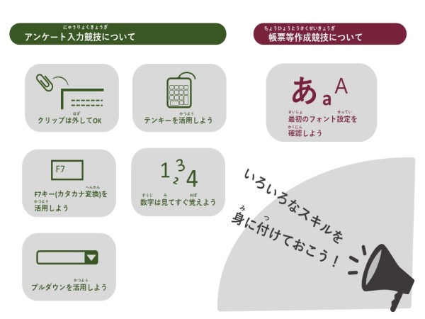 パソコンデータ入力ワンポイントアドバイス②