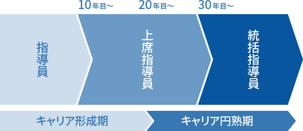 職業能力開発職のキャリアパス［総合職（全国転勤型）］